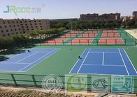 Solid Acrylic Sports Flooring Fadeless Surface 2-7 Mm Thickness For Stadium