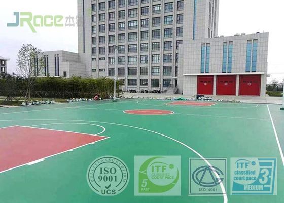 Official Game Sport Court Surface Flooring , Acrylic Tennis Court Surface Seamless